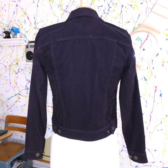 Ralph Lauren Jeans Company Vintage Eggplant Corduroy Button Up Jacket - Picture 2 of 7